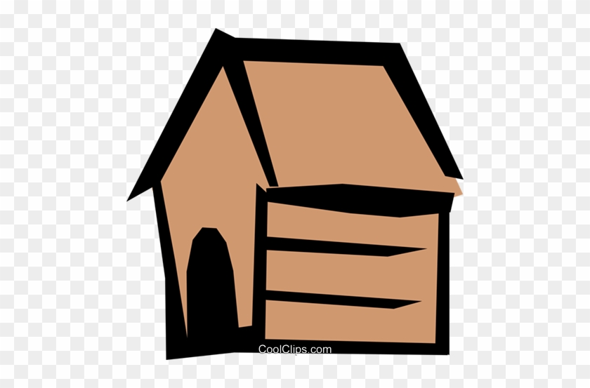 Dog House Royalty Free Vector Clip Art Illustration - Prepositions Show Relationship #1378168