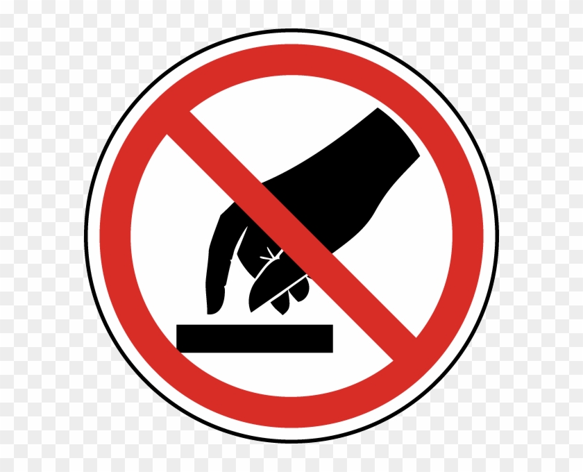 Do Not Touch Label - Illustration - Full Size PNG Clipart Images Download