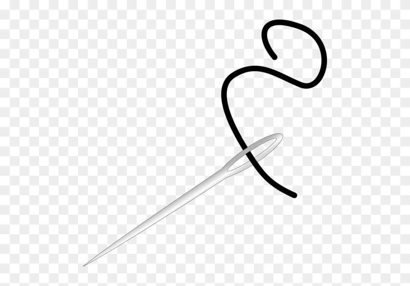 Needle,thread,needle Vector Graphics - Needle And String #1378346