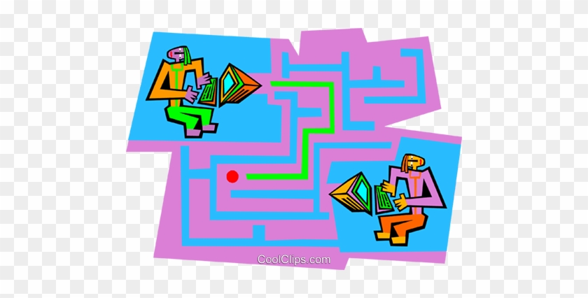 Education, Computing Maze Royalty Free Vector Clip - Education, Computing Maze Royalty Free Vector Clip #1378451