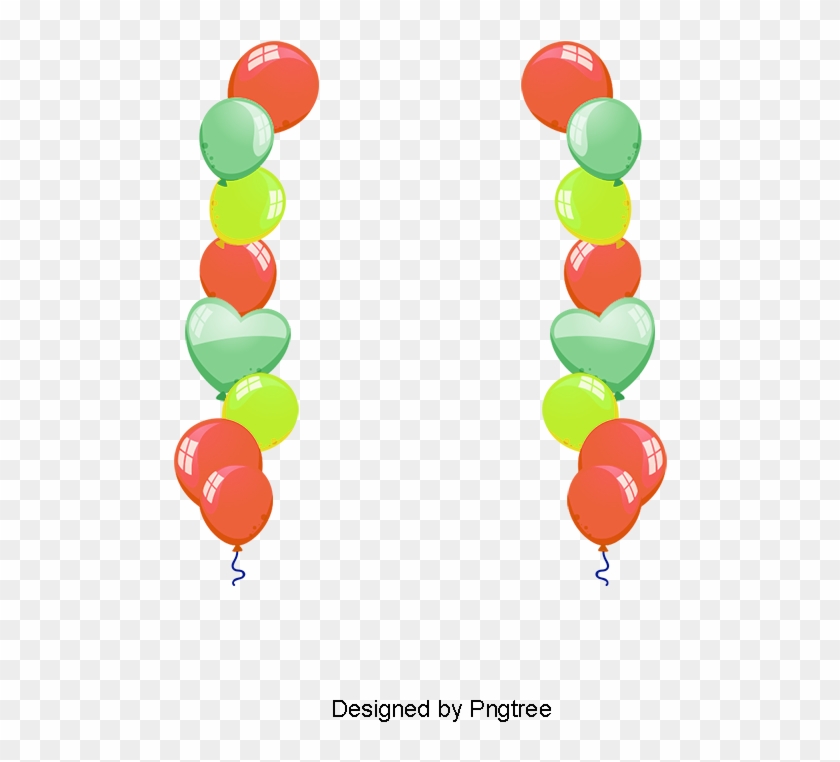 Color Balloon Border, Color Clipart, Color Ball, Colorful - Portable Network Graphics #1378506