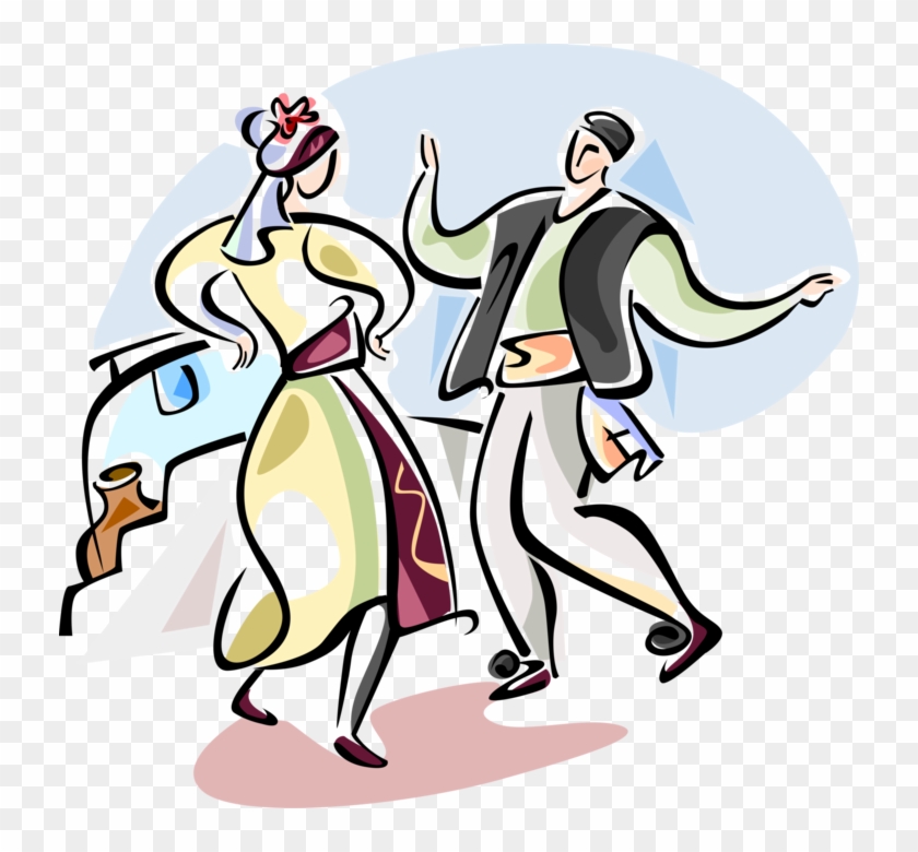 Folk Art Clipart Folk Dance - Greek Traditional Dance Png #1378559