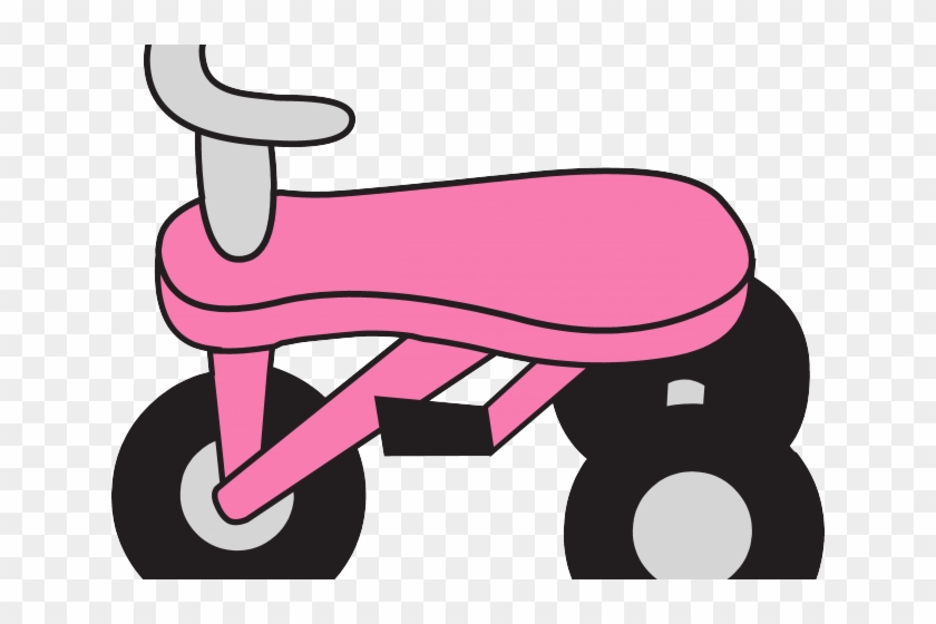 Pink Clipart Tricycle - Tricycle Clipart Pink #1378564