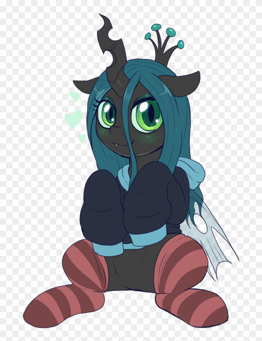 Evomanaphy, Blushing, Changeling, Changeling Queen, - Queen Chrysalis #1378583