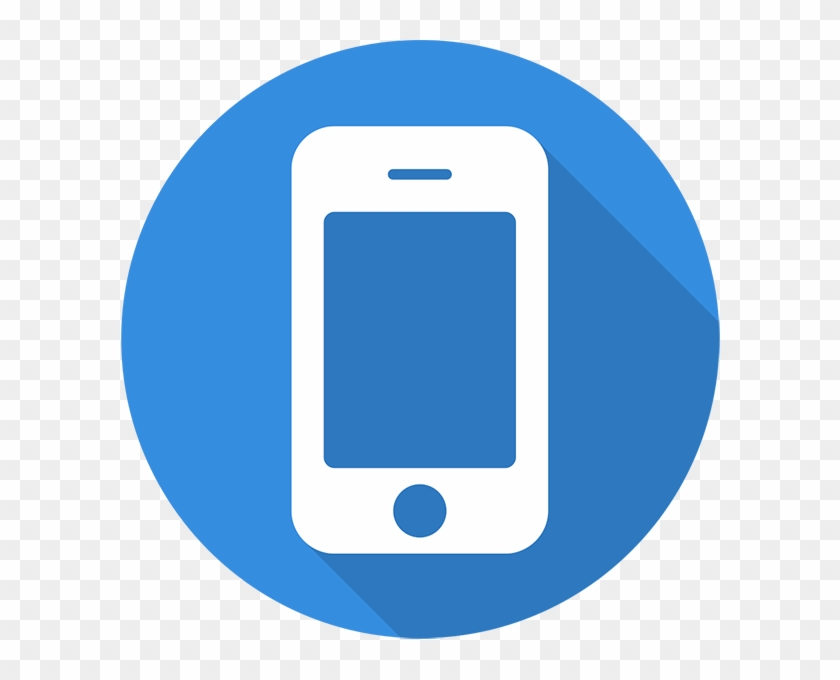 Work From Your Smartphone Or - Mobile Phones Blue Icon Png #1378725