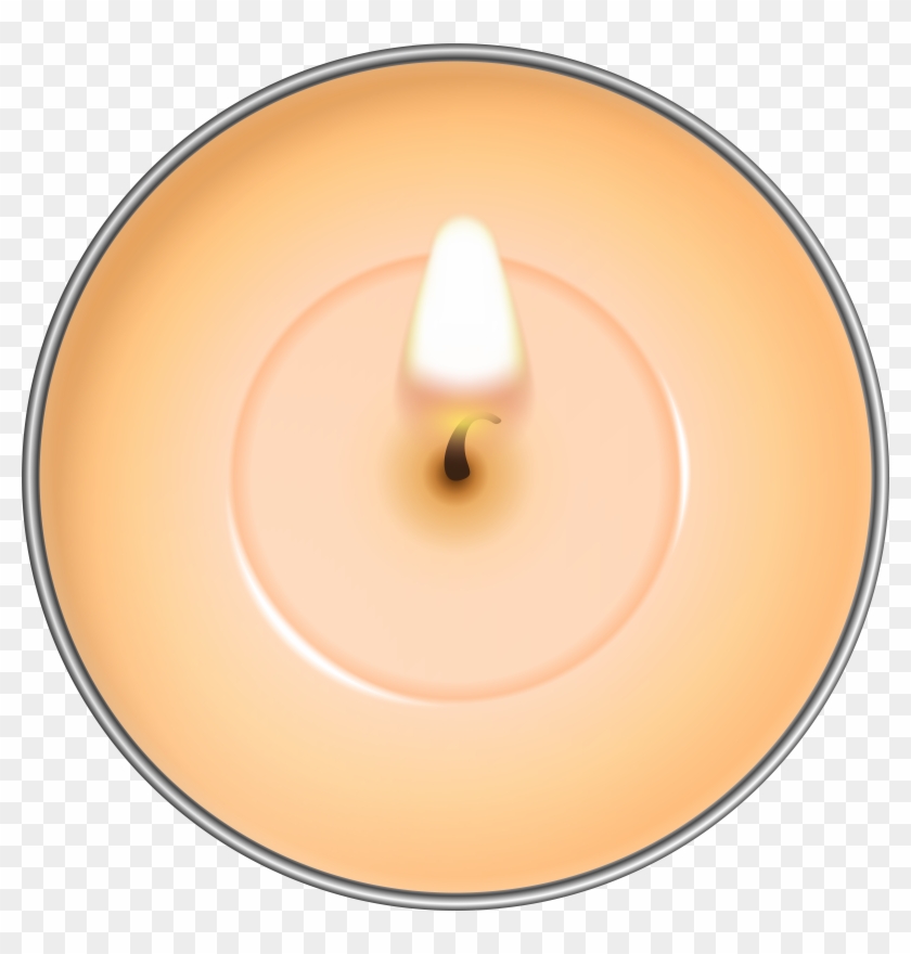 Round Orange Candle Png Clip Art - Round Orange Candle Png Clip Art #1378772