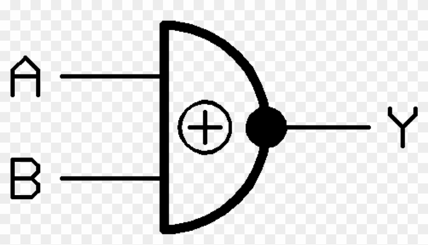 Open - Xor Logic Gate Symbol #1378783