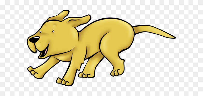 Yellow Lovable Labrador - Cartoon #1378875