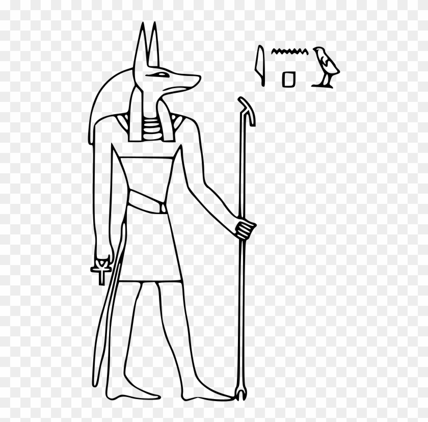 Medium Image - Anubis Egyptian Drawing #1379102
