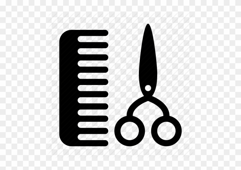 Barbershop Clipart Barbershop - Scissors And Comb Icon #1379235
