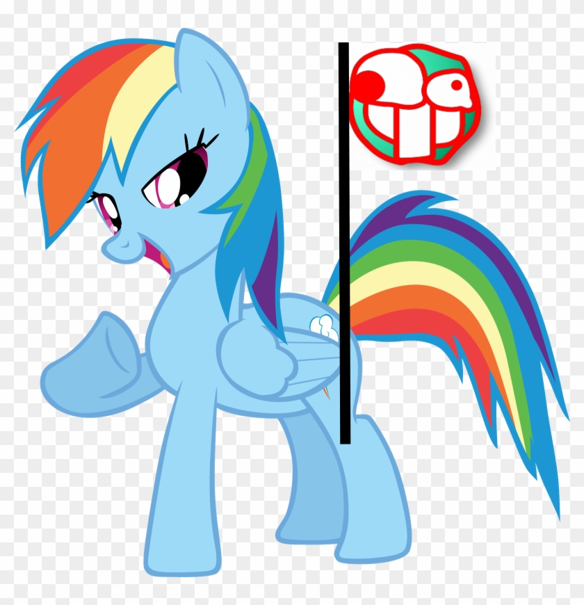 The Robots Didn't Fit Into The Uniforms Off The Peg, - Rainbow Dash Sticker #1379476