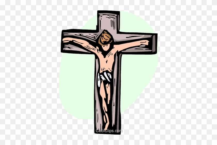 Crucifix Royalty Free Vector Clip Art Illustration - Kruzifix Clipart #1379535