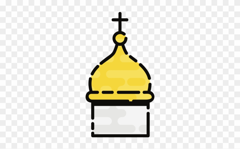 Church Religion Line Vector Icon - Vector Graphics #1379549