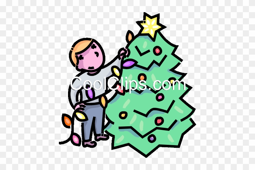 Bespannung Lichter Um Den Weihnachtsbaum Vektor Clipart - Bespannung Lichter Um Den Weihnachtsbaum Vektor Clipart #1379683