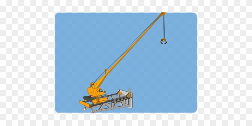 Crane Drawing Construction Machine Painting - Clip Art #1379698