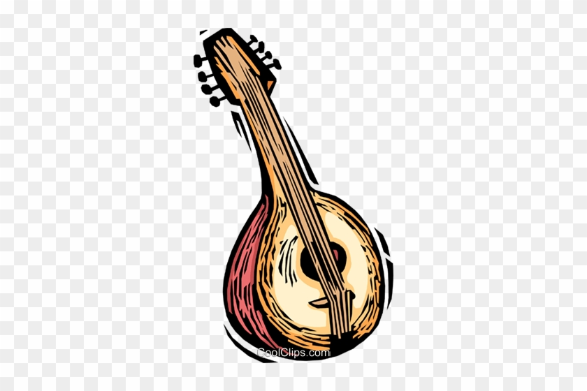 Spanish Guitar Royalty Free Vector Clip Art Illustration - Oud Clipart #1379782