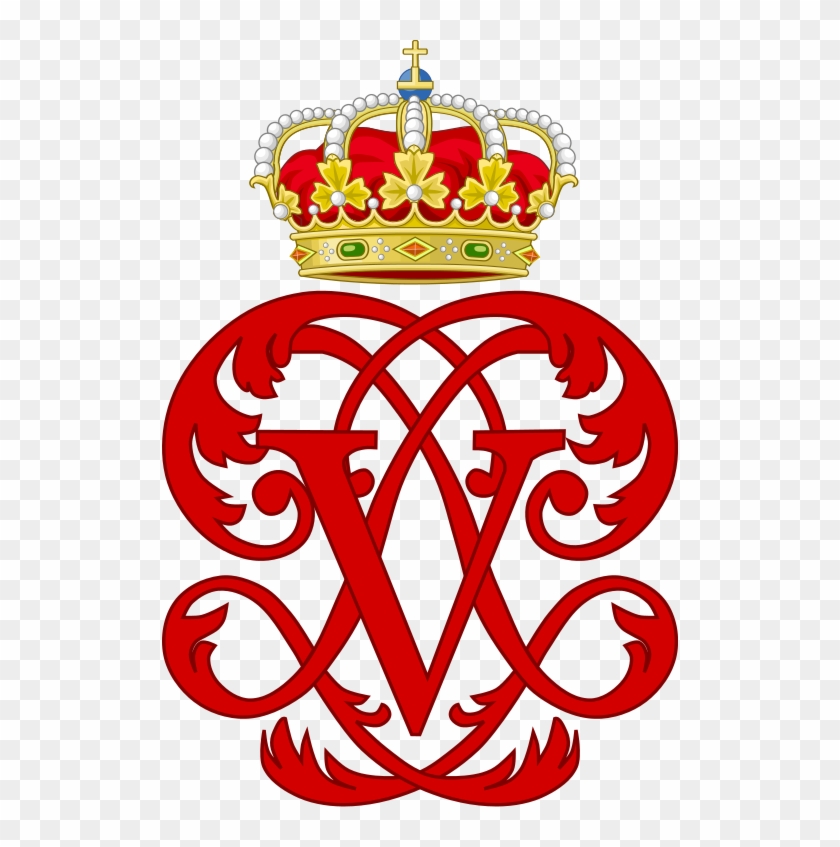 Royal Monogram Of King Phillip V Of Spain, Variant - V Monogram #1379850