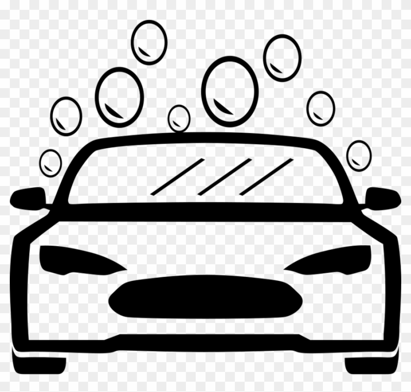Car Wash Png Black And White Clipart Car Wash Clip - Car Wash Icon White #1379887