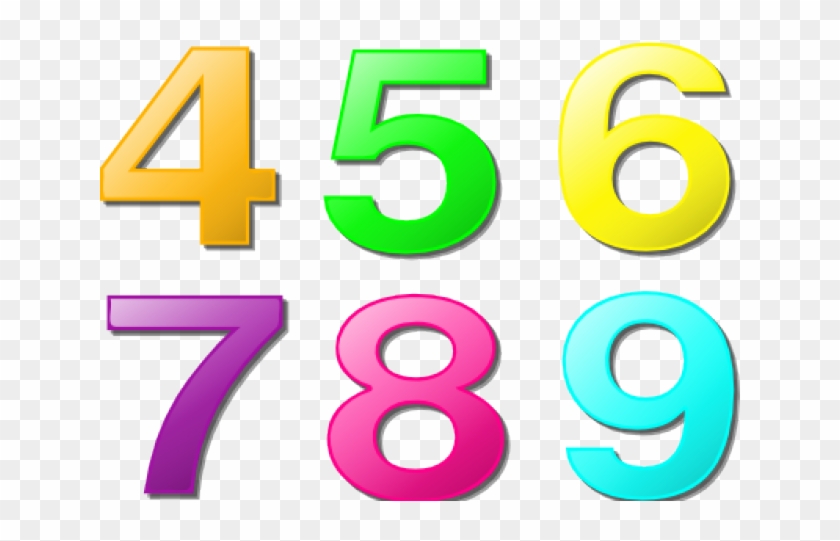 Mystery Clipart Colorful - Numbers Clip Art #1379902