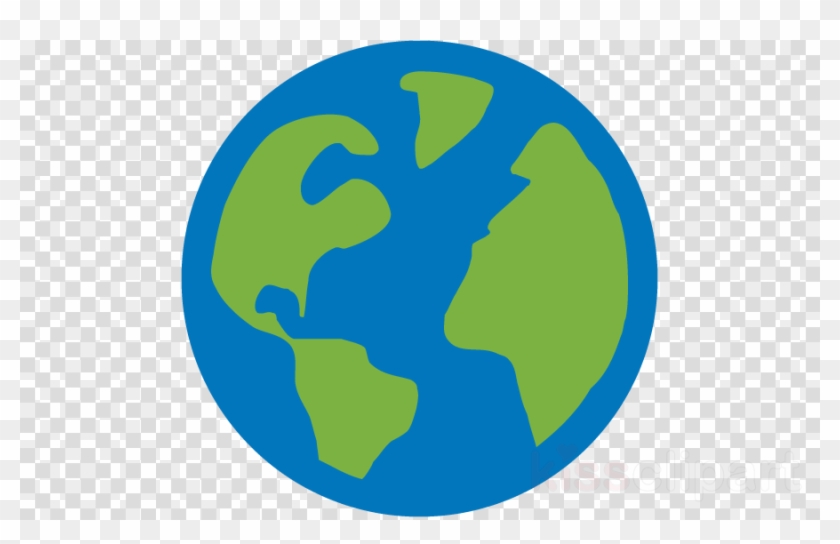 Download Earth Flat Icon Png Clipart Earth World Computer - Black Circle #1380098