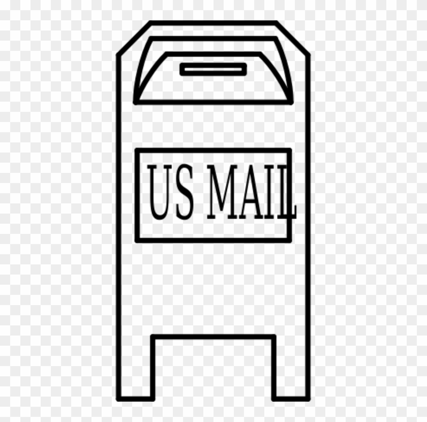 Paper Vehicle License Plates Logo Brand - Mailbox Clip Art Black And White #1380173