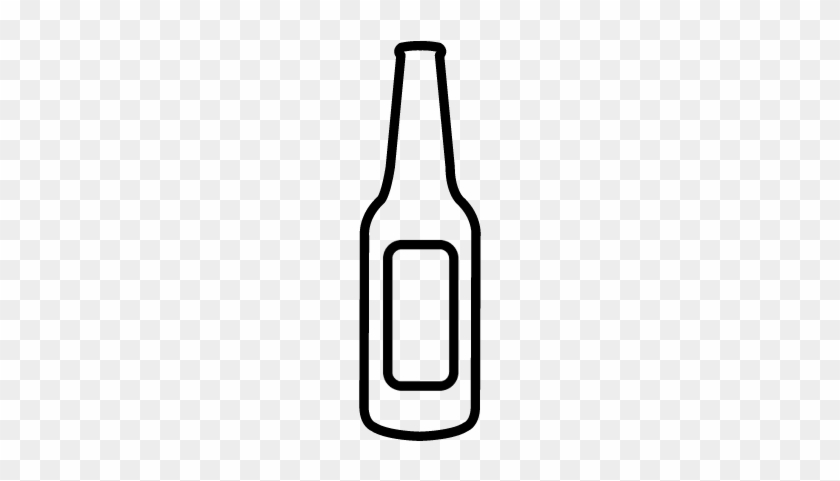 Empty Beer Bottle Vector - Beer Bottle Icon Png #1380231