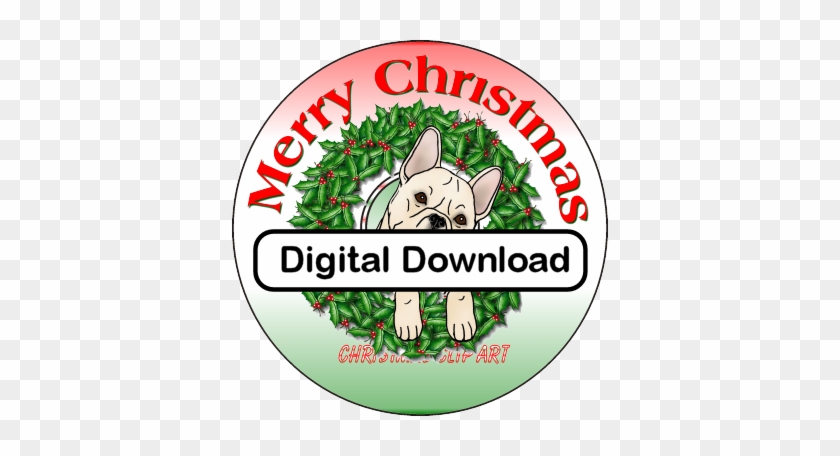 French Bulldog Christmas Clip Art - Digidocflow #1380282