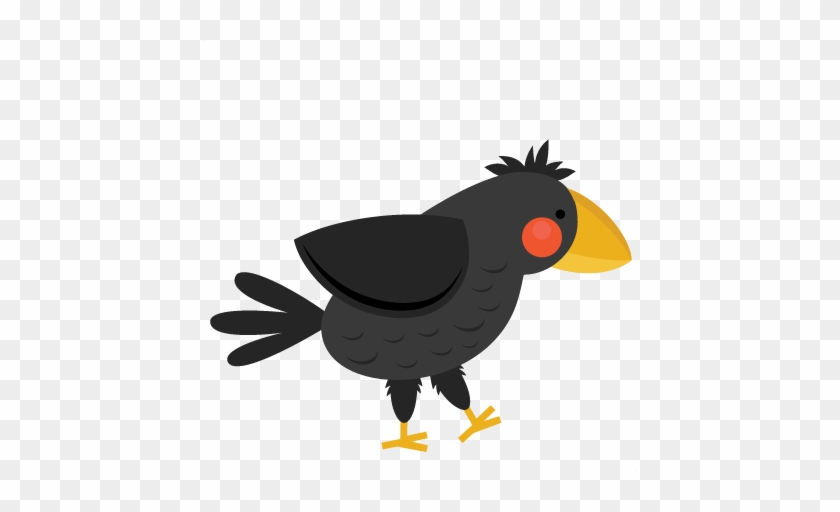 Cute Clipart Crow - Transparent Background Crow Clipart #1380295