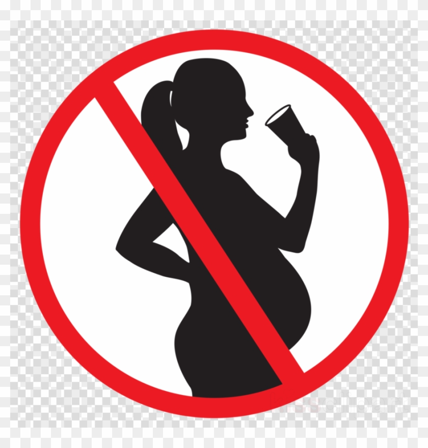 Download Pregnant Woman Drinking Alcohol Clipart Non-alcoholic - Do Not Drink If Pregnant #1380337