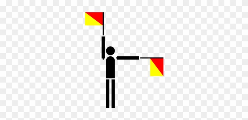 Flag Semaphore International Maritime Signal Flags - Semaphore Flags #1380385