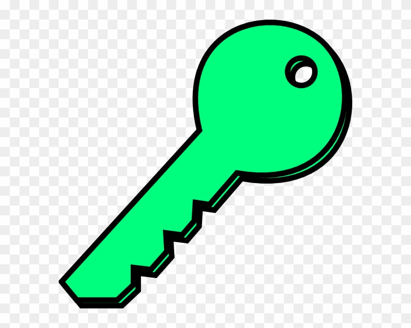 Pale Green Key Clip Art At Clker - Key Clip Art #1380550