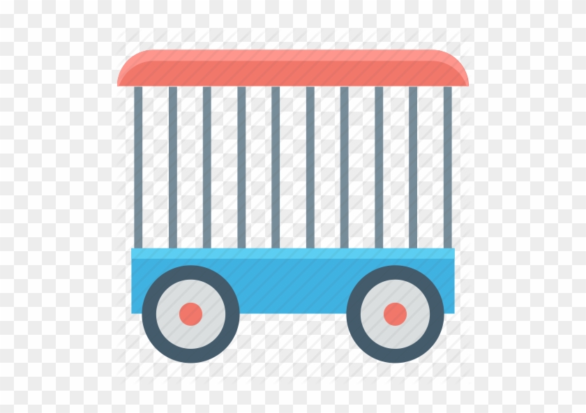 By Creative Stall Cage Trolley Wagon Icon - Wagon Car Circus Png #1380579