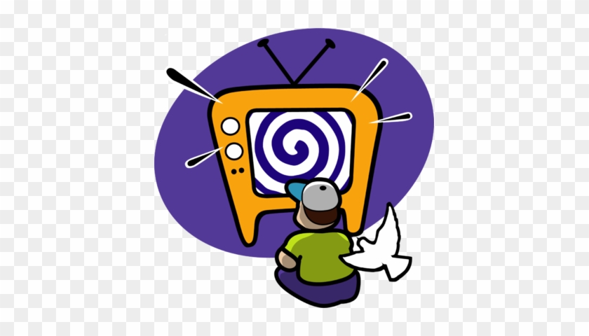 Tv Almighty - Watching Tv Clip Art #1380637