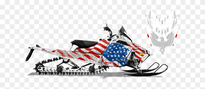 Image Of Polaris Proride-rmk With American Flag Style - Polaris Rmk 800 2013 #1380880
