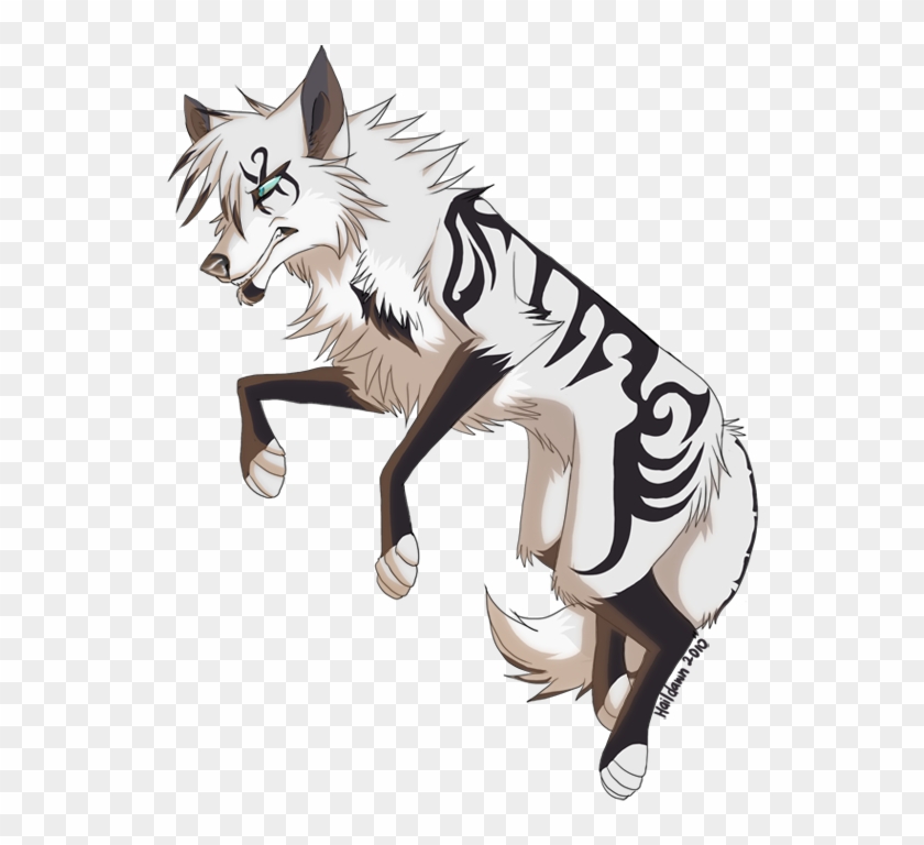 Svg Free Sled Drawing Anime - Anime Wolf Animal - Free Transparent PNG  Clipart Images Download