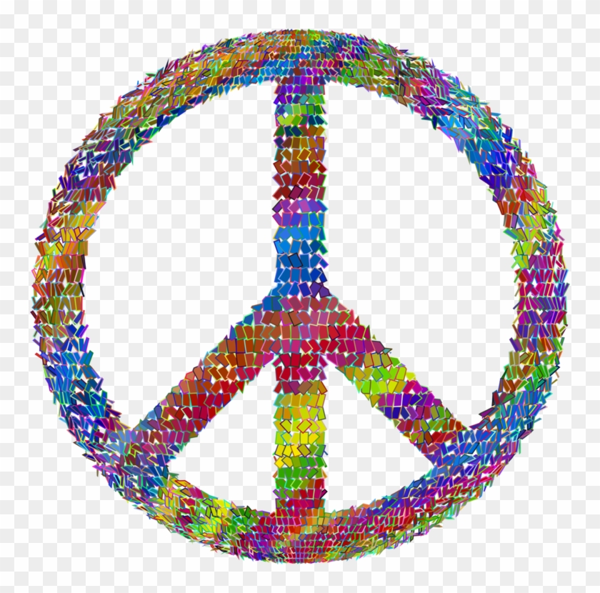 Peace Symbols Hippie Sign Computer Icons - Peace Sign In Words #1380914