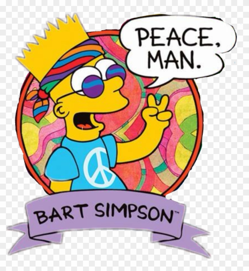 Bart Drawing Hippie Picture Free Download - The Simpsons #1380919