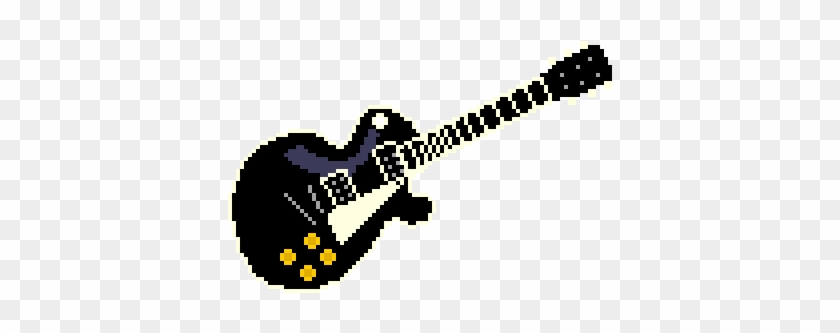 Stocking Donut Transparent/pixel Band Instruments - Guitar Pixel Art Png #1381083