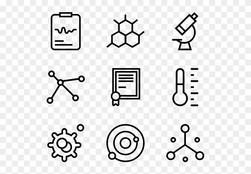 Laboratory Stuff Lineal - Lab Icons #1381108