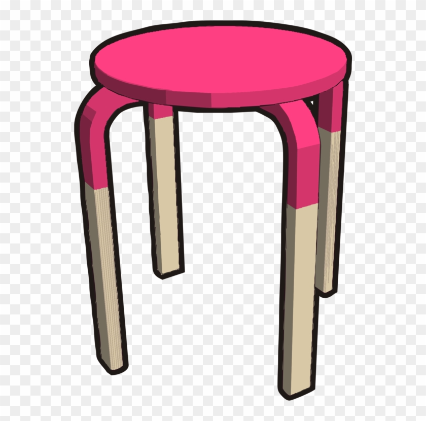 Table Bar Stool Chair Red - Stool Clipart #1381119