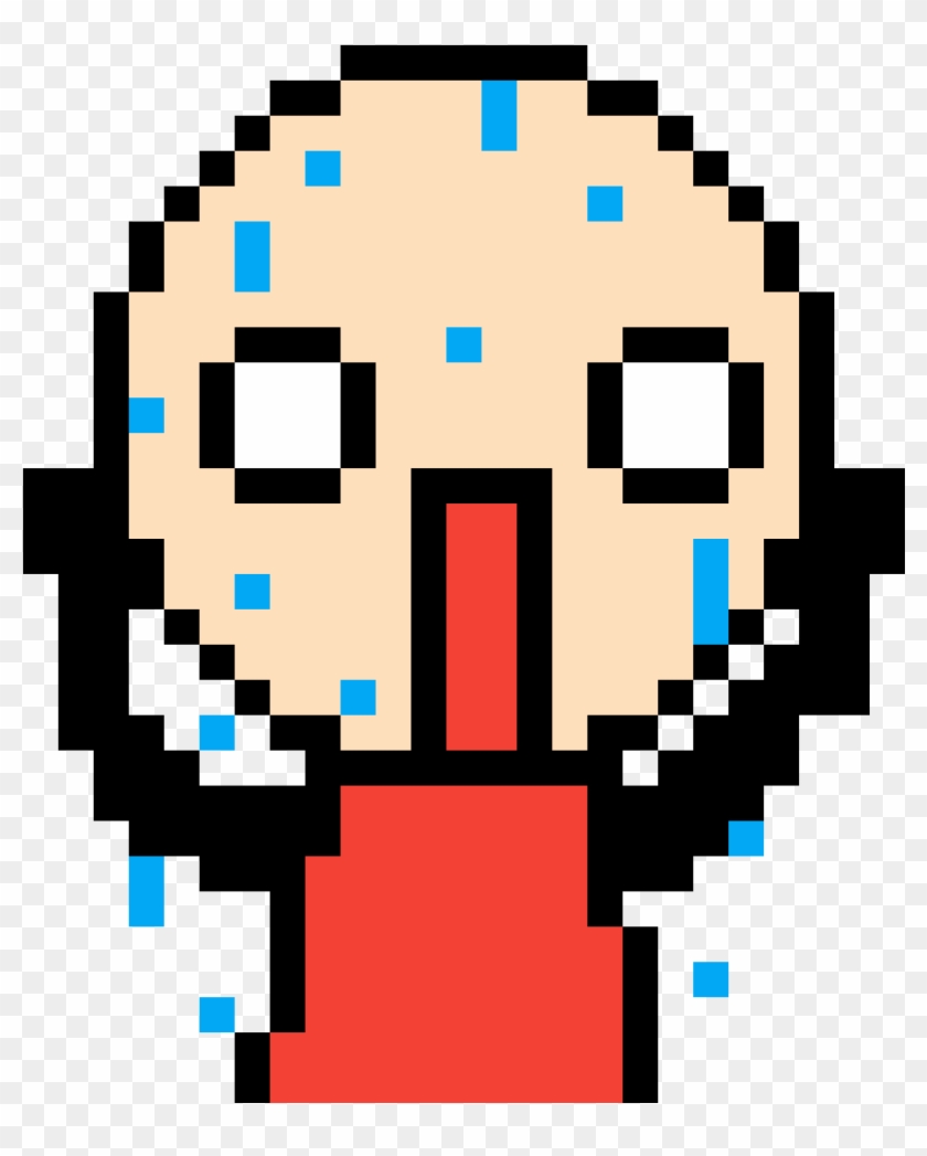 Worried Emoji - Light Pixel Art Minecraft #1381189