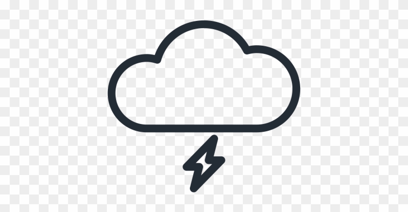 Flash, Wink, Lightning, Stormy, Tumultuous, Thunder, - Rain Icon Transparent #1381345