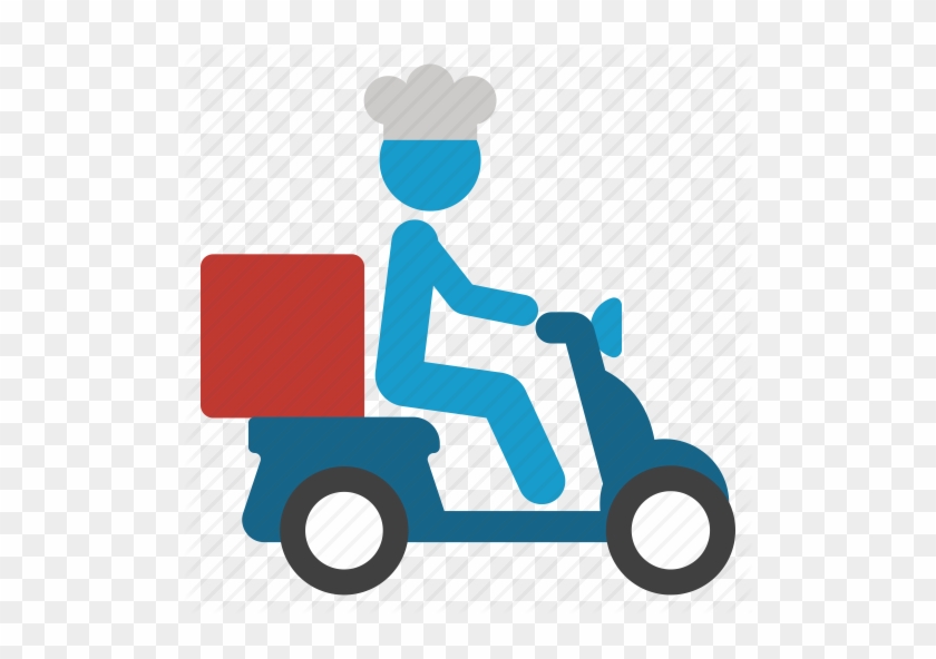 Delivery Clipart Pizza Delivery Food Delivery - Motorcycle Icon Delivery Pn...