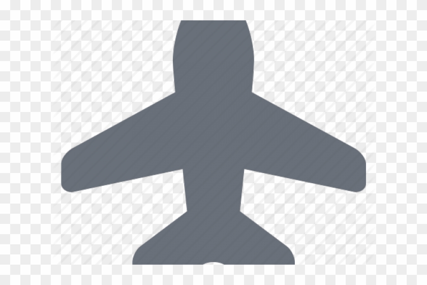 Plane Clipart Simple - Cross #1381376