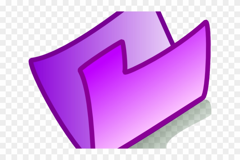 Folder Clipart Purple Folder - Purple Folder #1381539