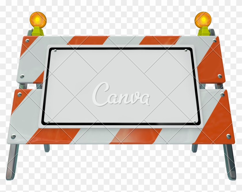 Barricade Barrier Construction Road Sign Blank Copy - Nursing Barriers #1381567