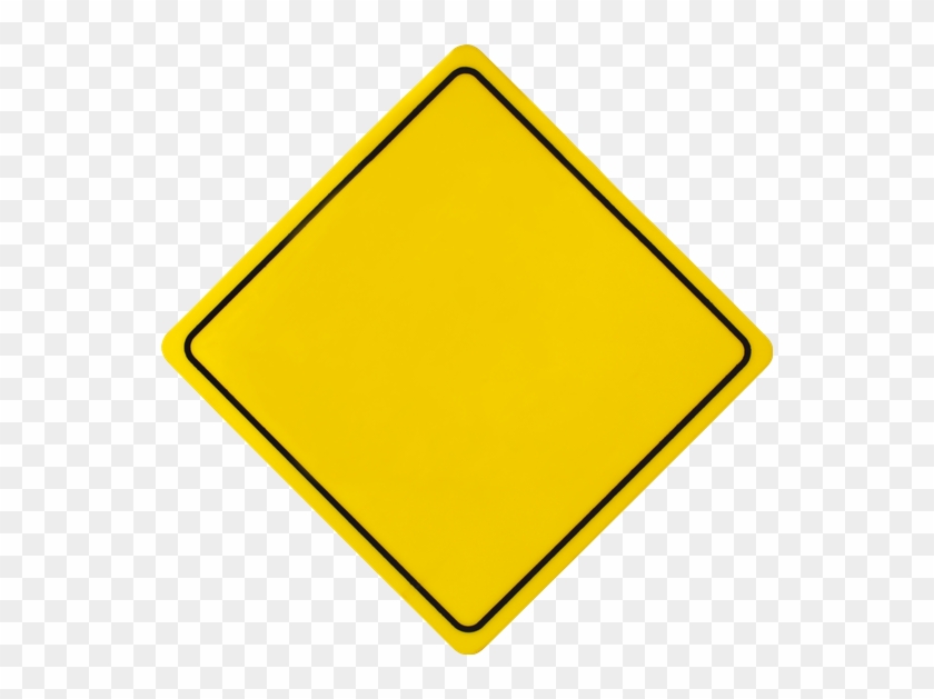 Square Sign Board - Imagem De Placa De Transito Desenhada #1381606