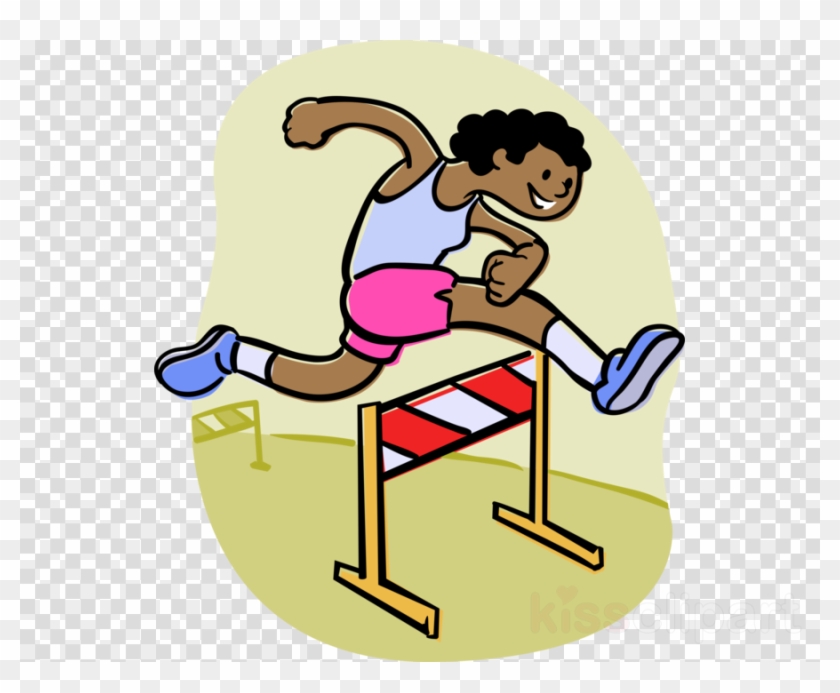 Download Track And Field Athletics Clipart Track & - Hurdle Race Png #1381803