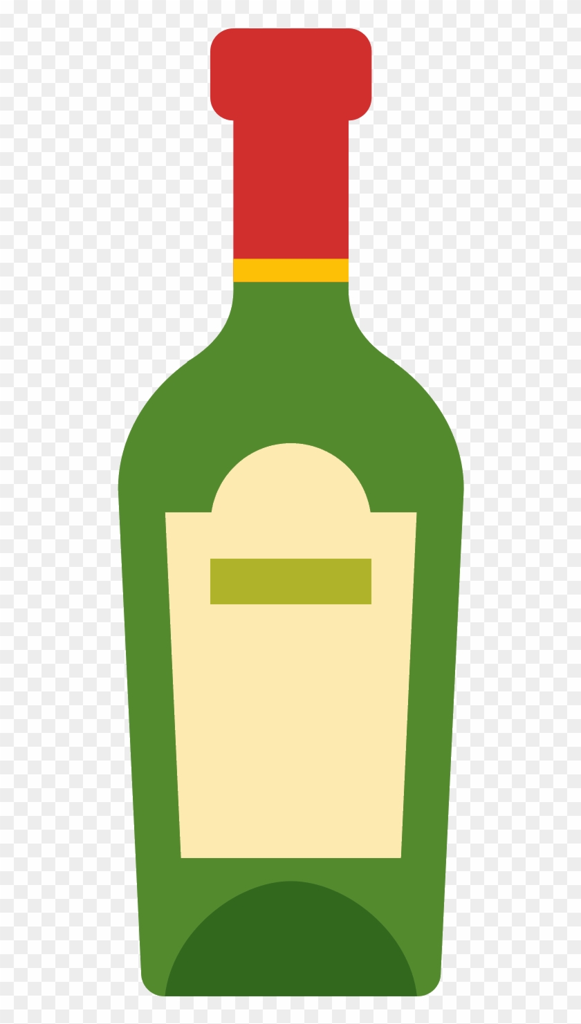 Alcohol Vector Wine Bottle - Garrafa De Vinho Icon #1381841