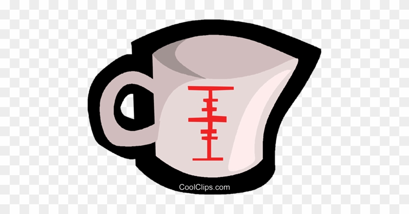 Measuring Cup Royalty Free Vector Clip Art Illustration - Measurement #1381853